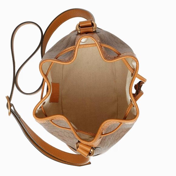 SOLD! NEW GUCCI x Disney GG Supreme Canvas Mickey Mouse Leather Drawstring Bag - Picture 13 of 16